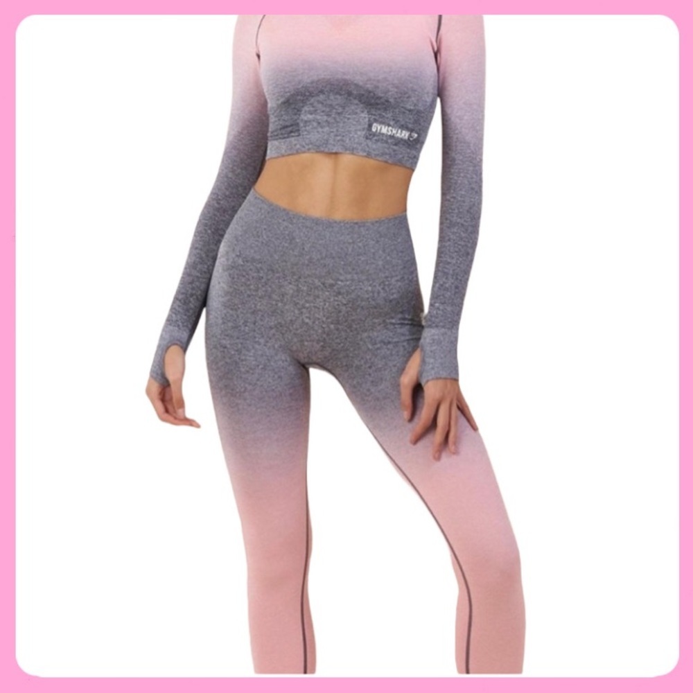 🩰3 Piece GymShark Ombré Virtual Seamless Set🩰